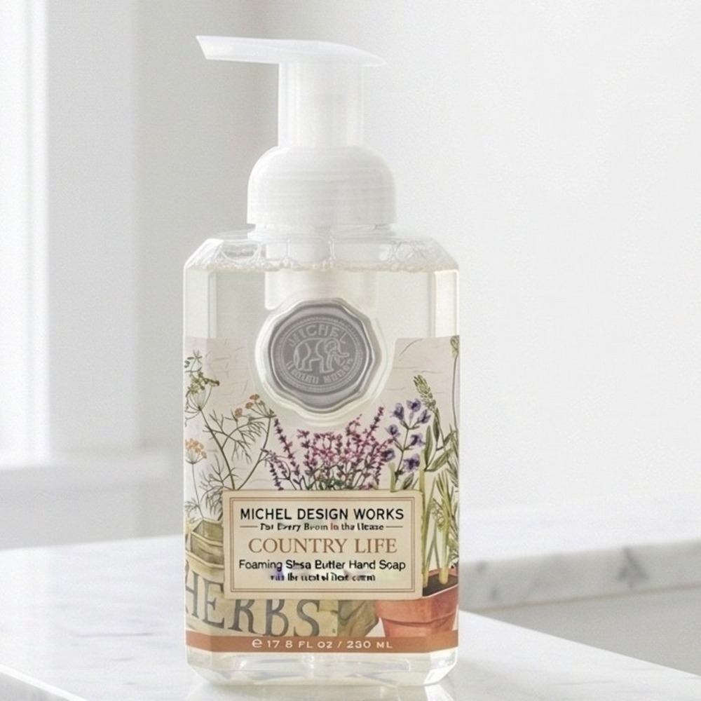Michel Design Works Country Life Foaming Shea Butter Hand Soap 17.8oz NEW